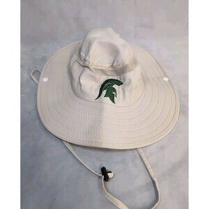 Adidas Boonie Hat Michigan State Spartan Fishing Bucket Climalite Boonie Tan